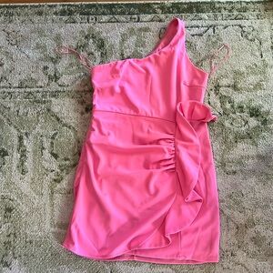 One shoulder Pink Y&I dress